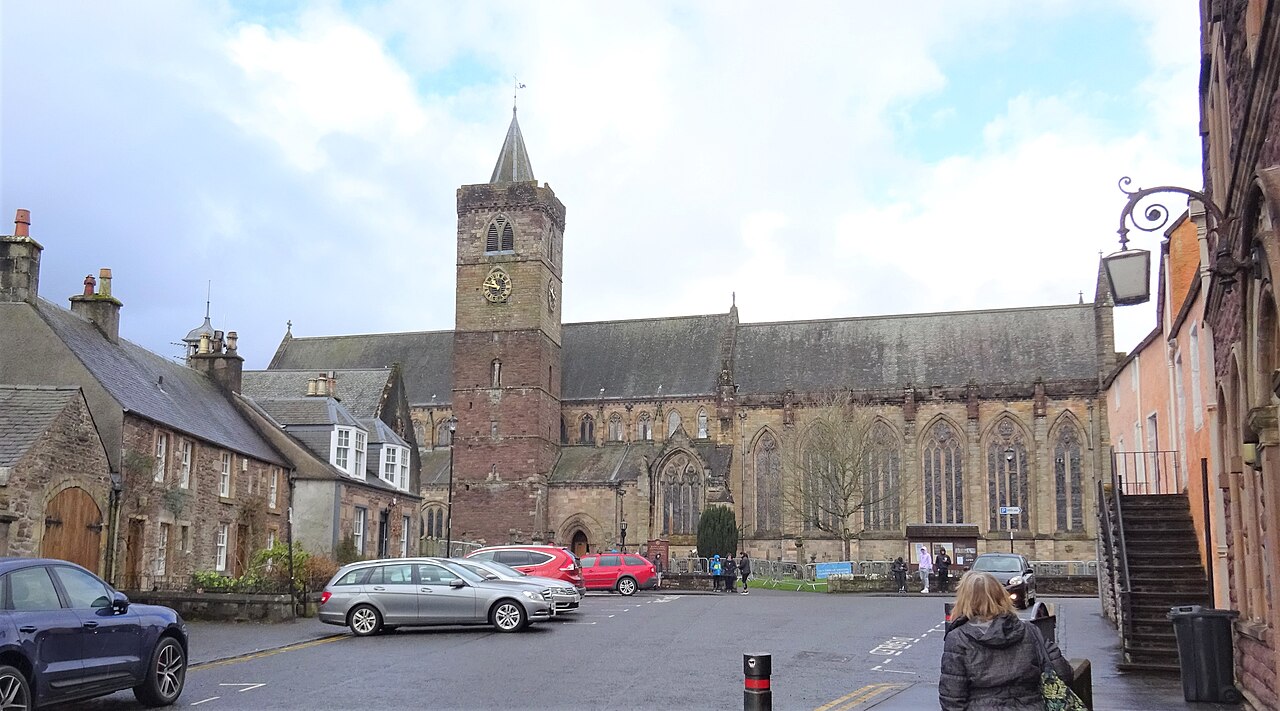 Dunblane Cathedral tower, nave and chancel
