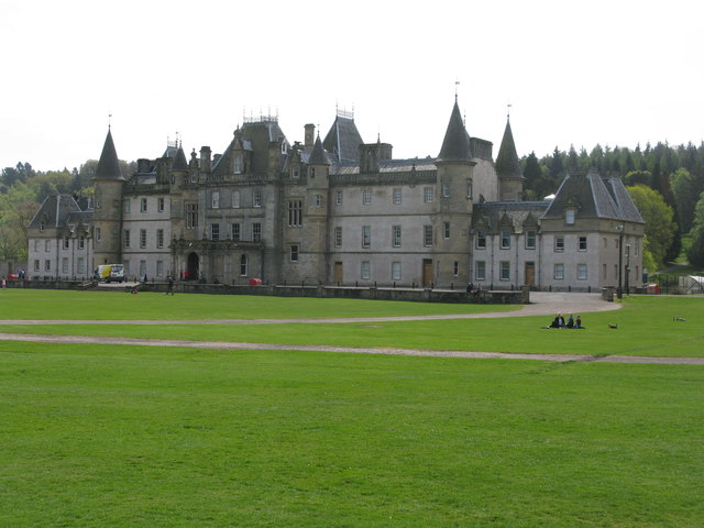 Callendar House viewed from its parkland in Falkirk