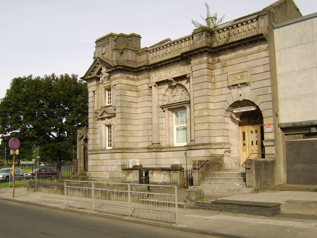 Dumbarton public library on Strathleven Place.