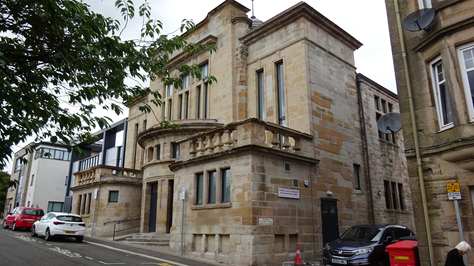 Kirkintilloch Town Hall viewed from the main street.