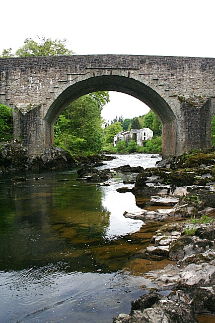 Skipper's Bridge carrying the A7 over the River Esk south of Langholm