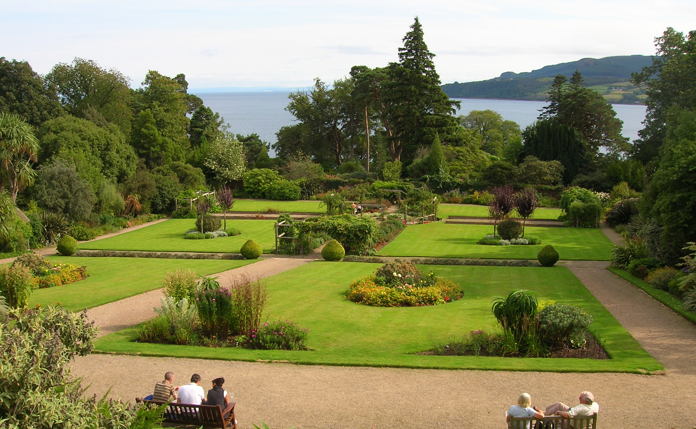 The restored walled garden at Brodick Castle