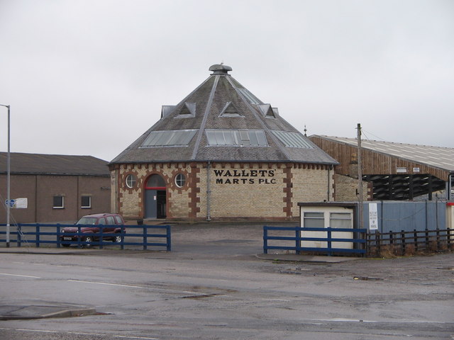 Castle Douglas cattle market buildings.