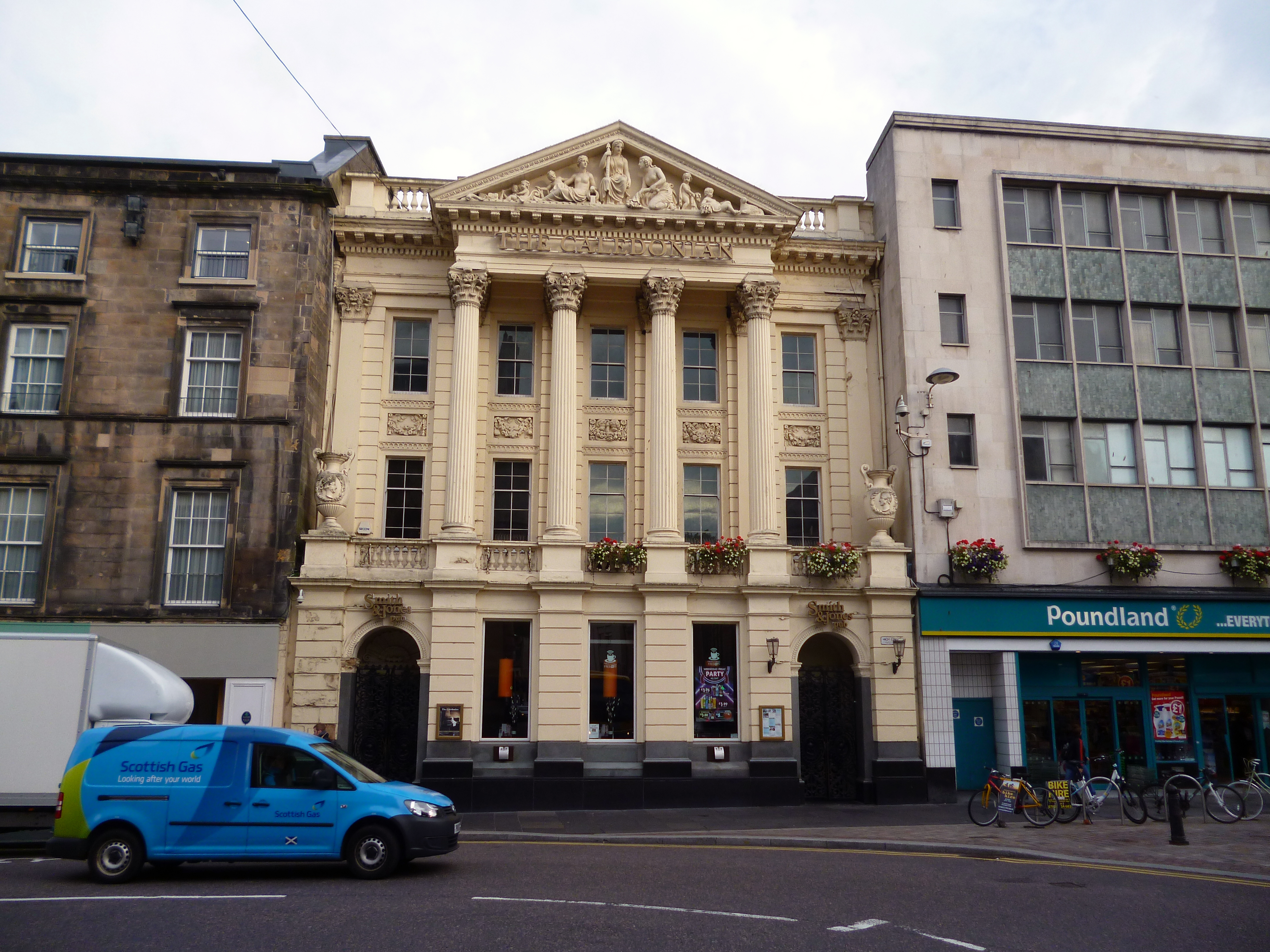 The former Caledonian Bank head office on High Street, Inverness.
